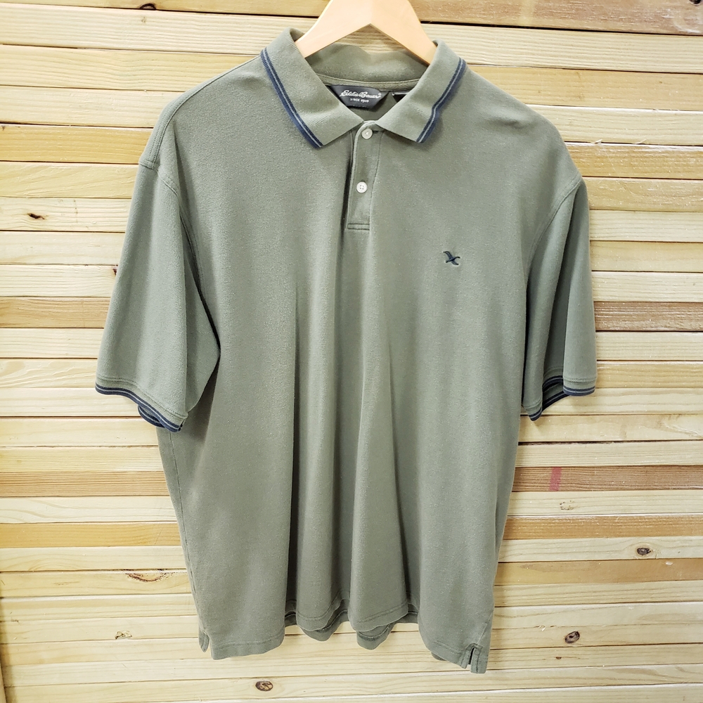 Eddie Bauer Sage Green Polo Shirt